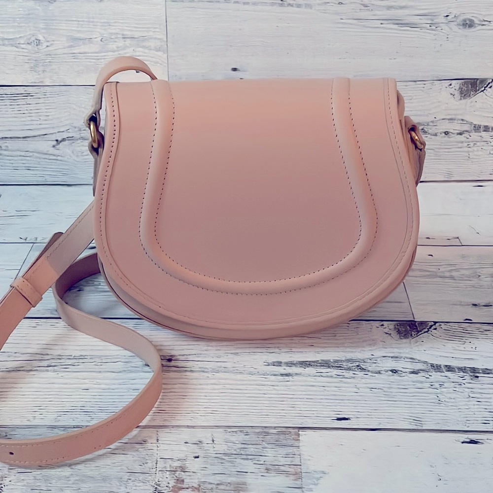 Nude pink GiGi NY crossbody bag